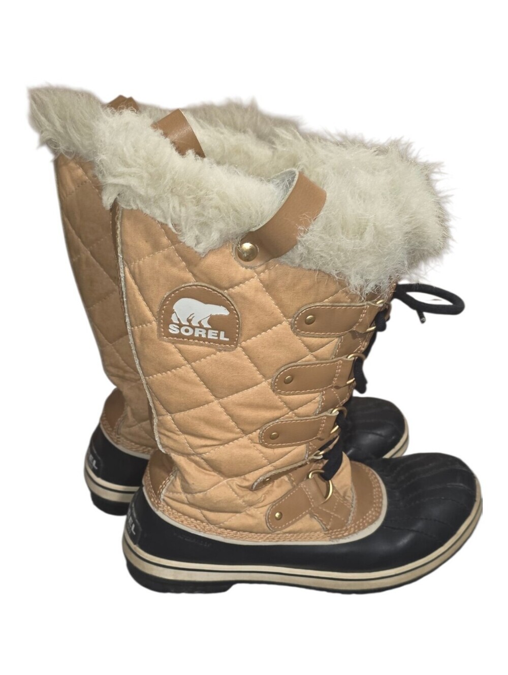 Sorel Women’s Tofino Cate Waterproof Faux Fur Winter Boots Size 10
